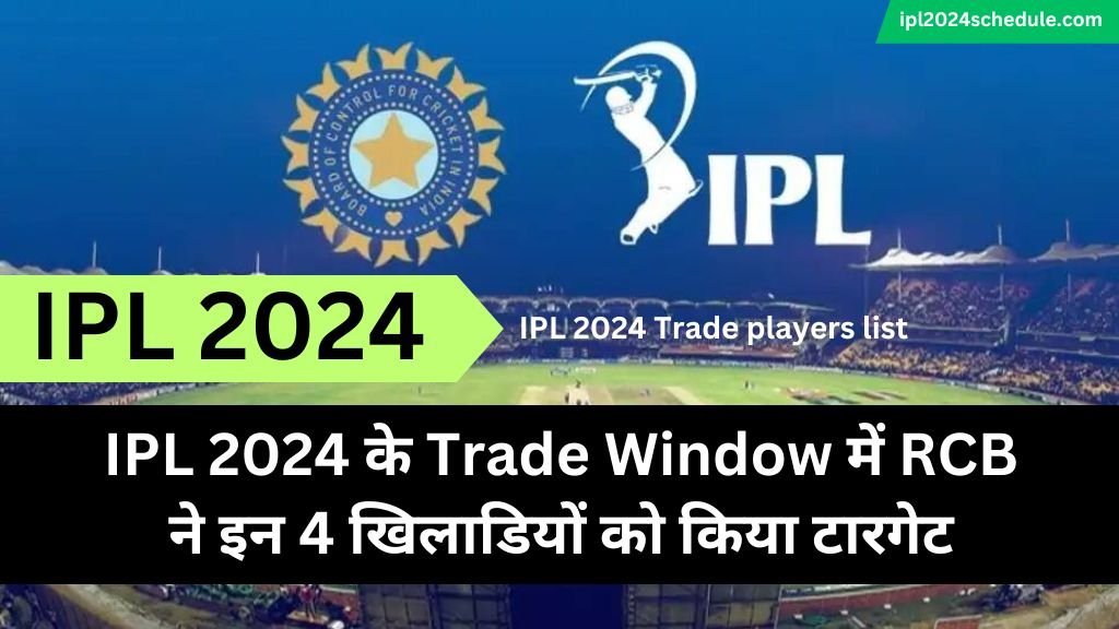 IPL 2024 के Trade Window में RCB ने इन 4 खिलाडियों को किया टारगेट | IPL 2024 Trade Window players list